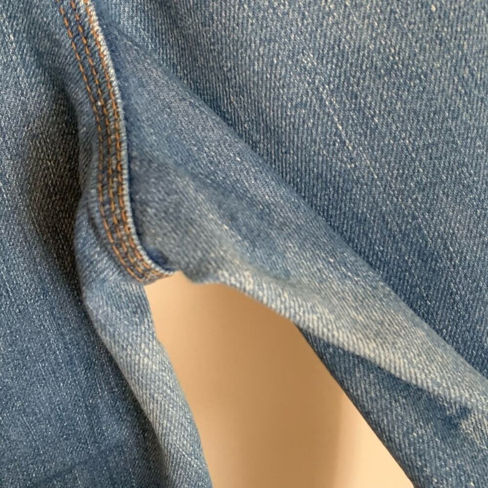 Vintage Levi's Highest Waisted Snap Button Jeans 1980's mom jean hemmed ankle - Picture 12 of 16